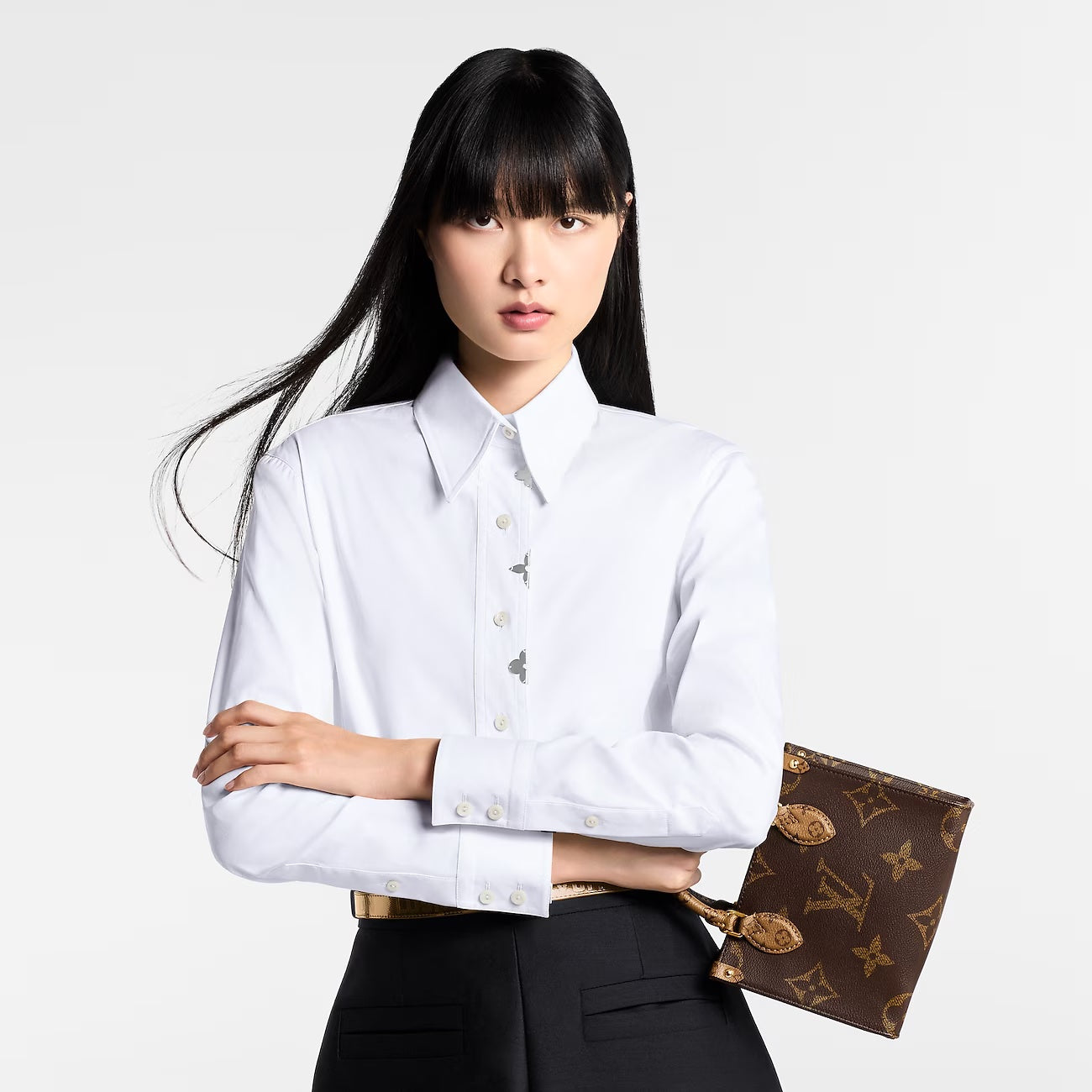 LOUIS VUITTON REVERSE MONOGRAM GIANT "ONTHEGO" BB TOTE BAG