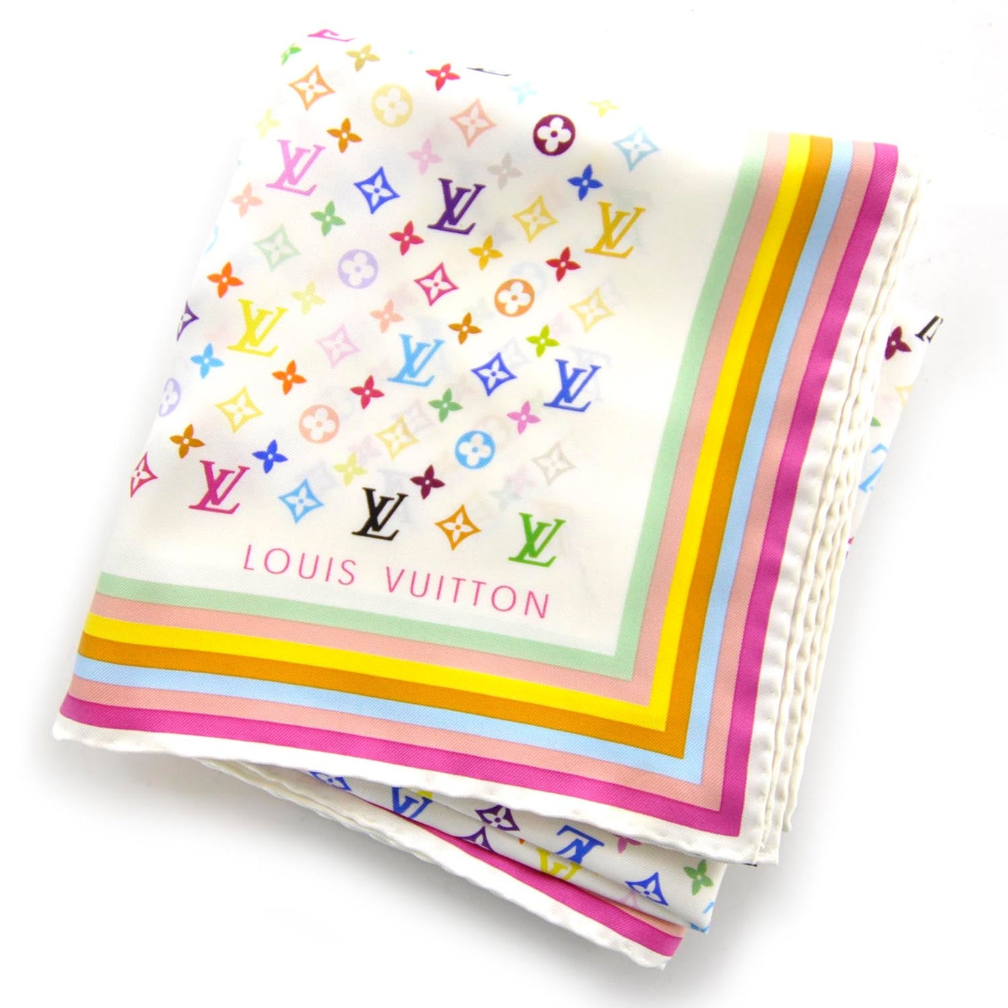 LOUIS VUITTON MULTICOLOR MONOGRAM SILK SCARF