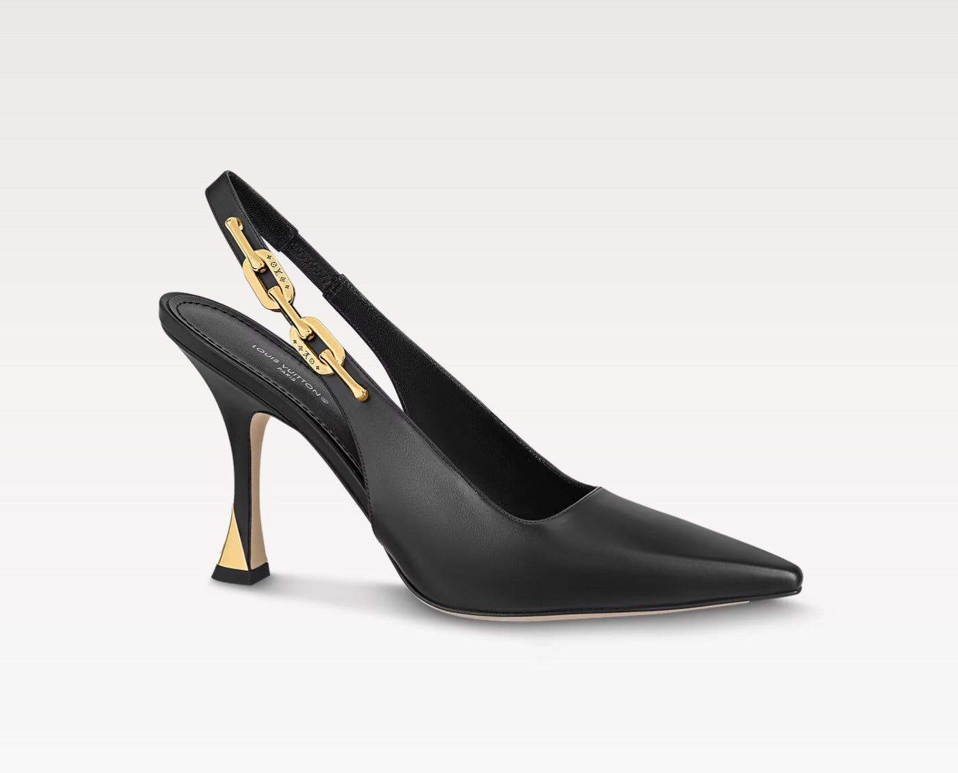 LOUIS VUITTON SPARKLE SLINGBACK CALFSKIN LEATHER PUMPS