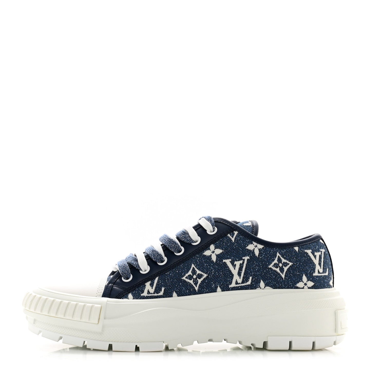 LOUIS VUITTON LV DENIM MONOGRAM SQUAD SNEAKERS