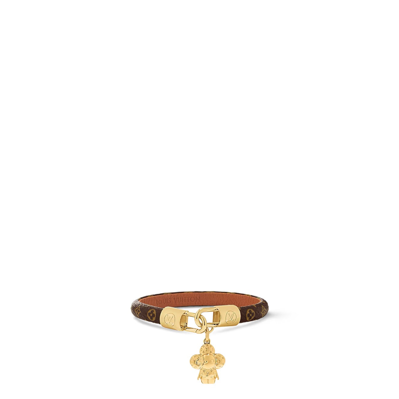 LOUIS VUITTON VIVIENNE MONOGRAM CHARM LEATHER BRACELET