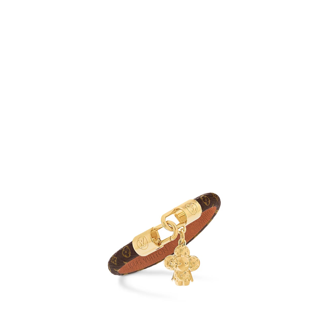 LOUIS VUITTON VIVIENNE MONOGRAM CHARM LEATHER BRACELET