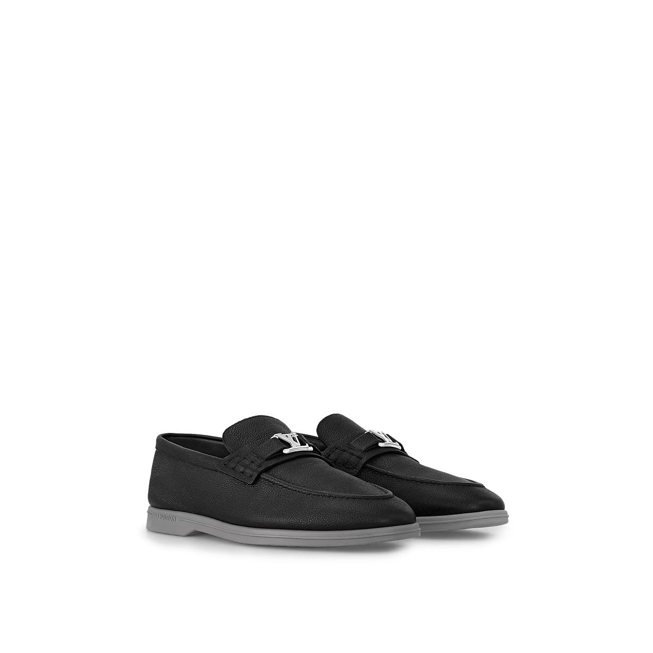 LOUIS VUITTON MEN'S ESTATE CALFSKIN LEATHER LOAFERS