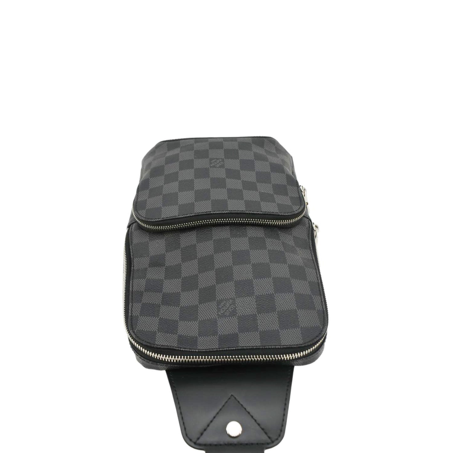 LOUIS VUITTON Avenue Sling Damier Graphite Backpack Bag Black