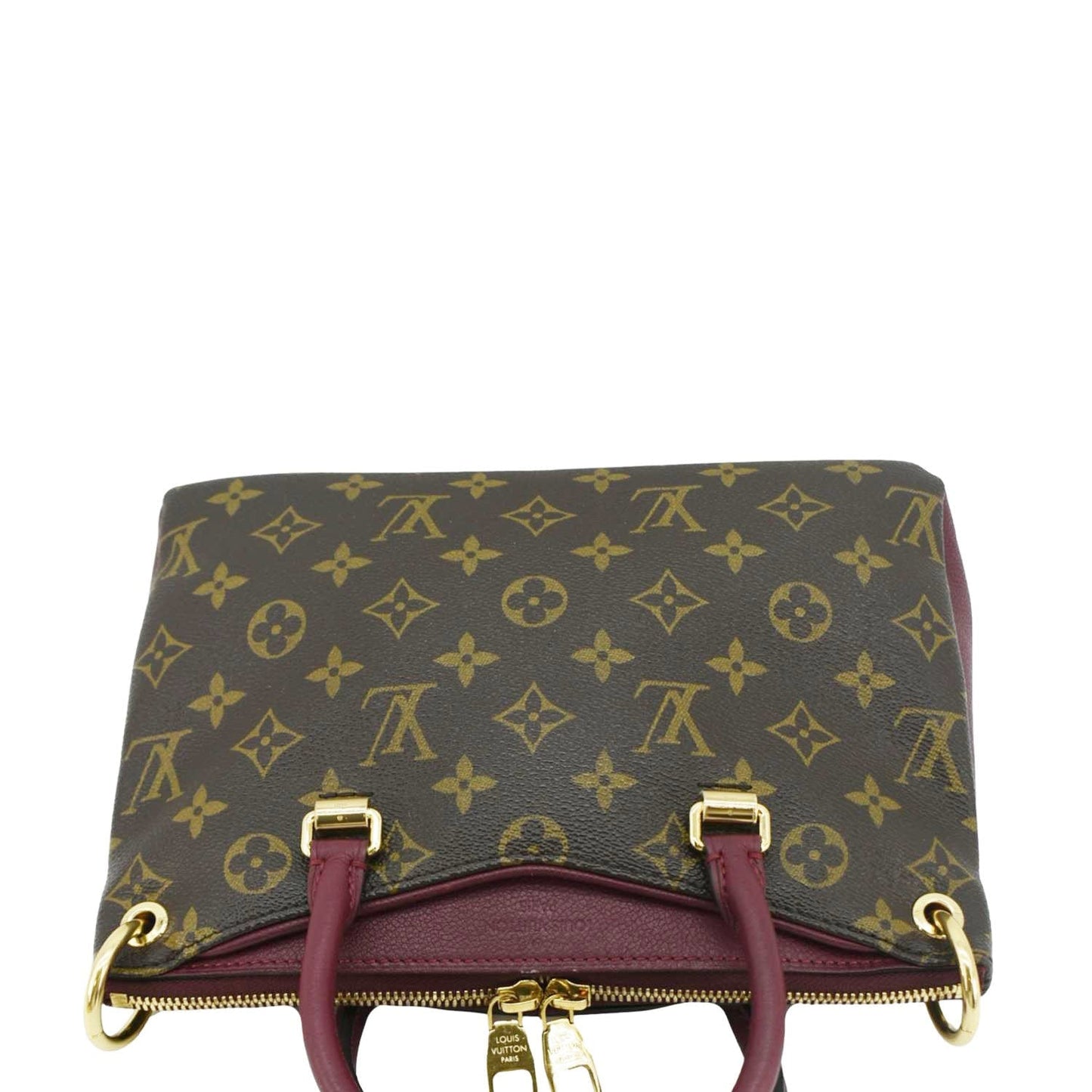 LOUIS VUITTON Pallas BB Monogram Canvas Shoulder Bag Brown