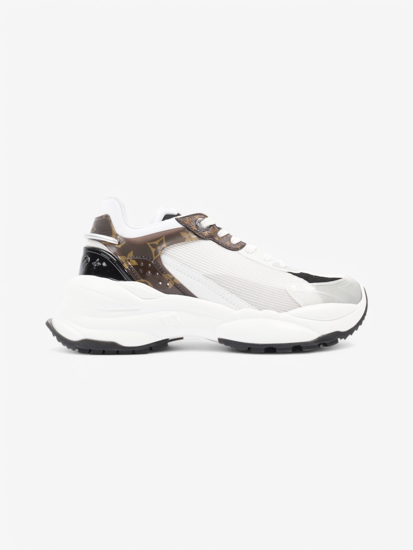 Louis Vuitton Run 55 Sneakers White  / Black / Monogram Mesh EU 38 UK 5