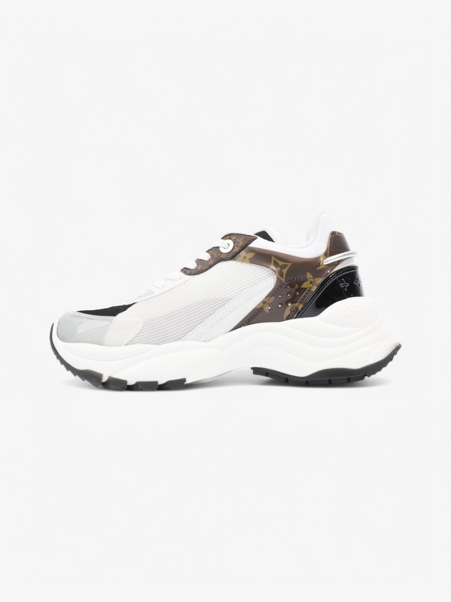 Louis Vuitton Run 55 Sneakers White  / Black / Monogram Mesh EU 38 UK 5