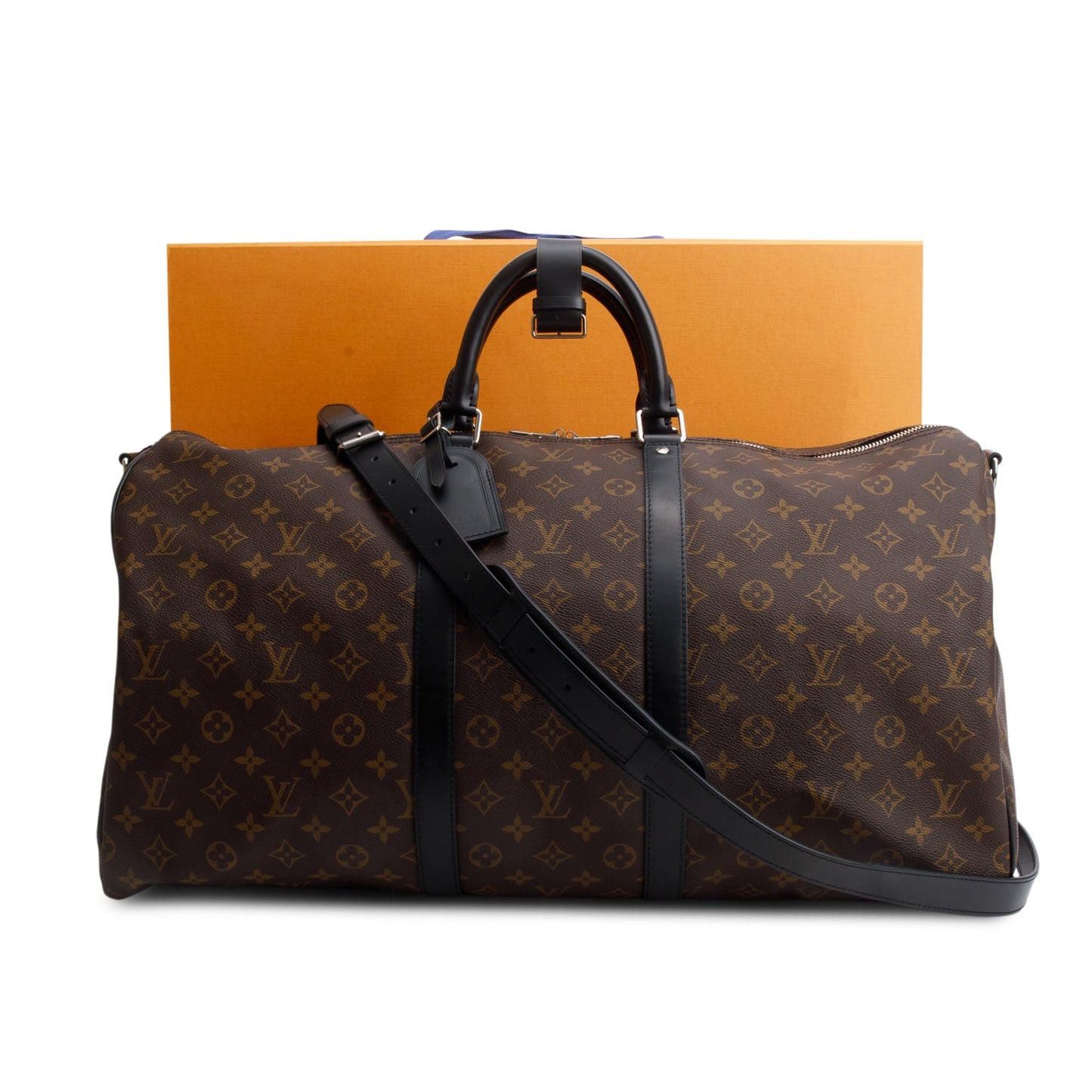 Louis Vuitton Monogram Macassar Keepall Bandouliere 55