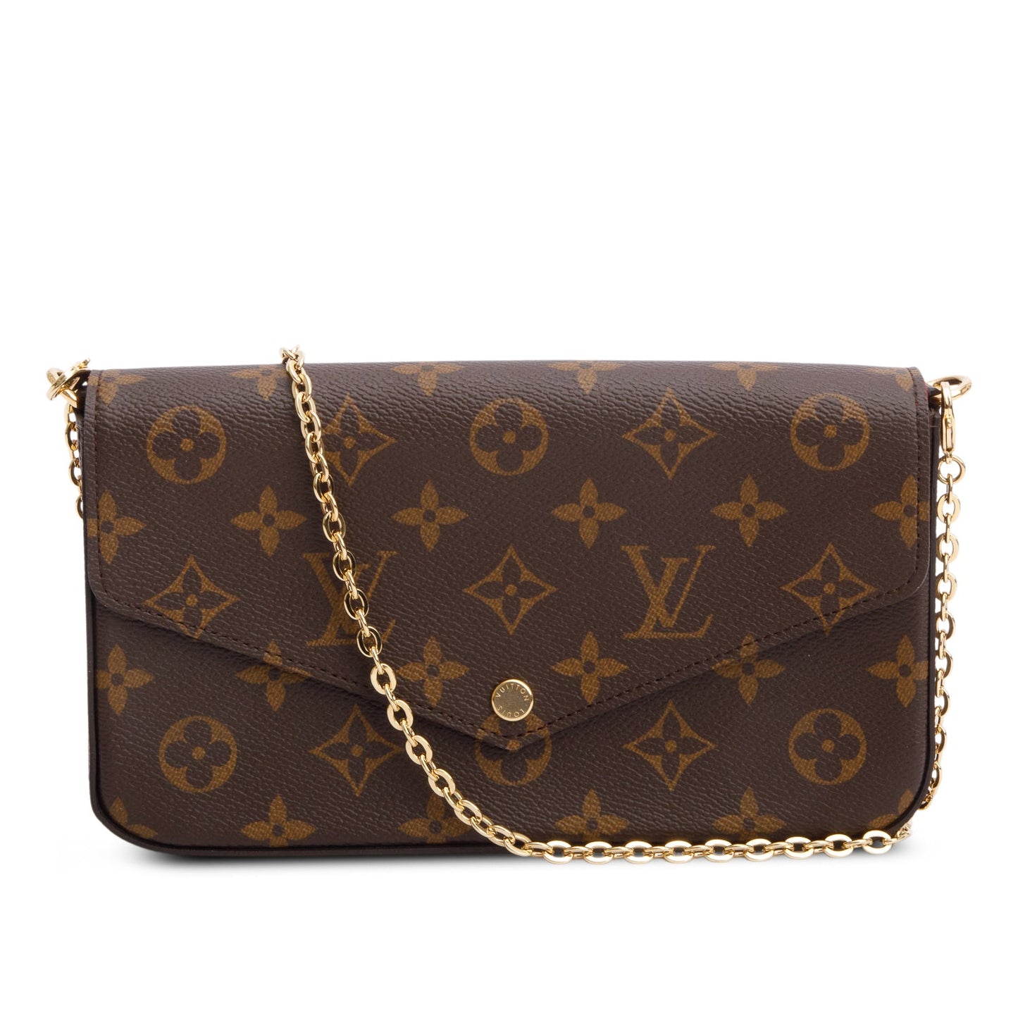 Louis Vuitton Monogram Pochette Felicie Wallet on Chain