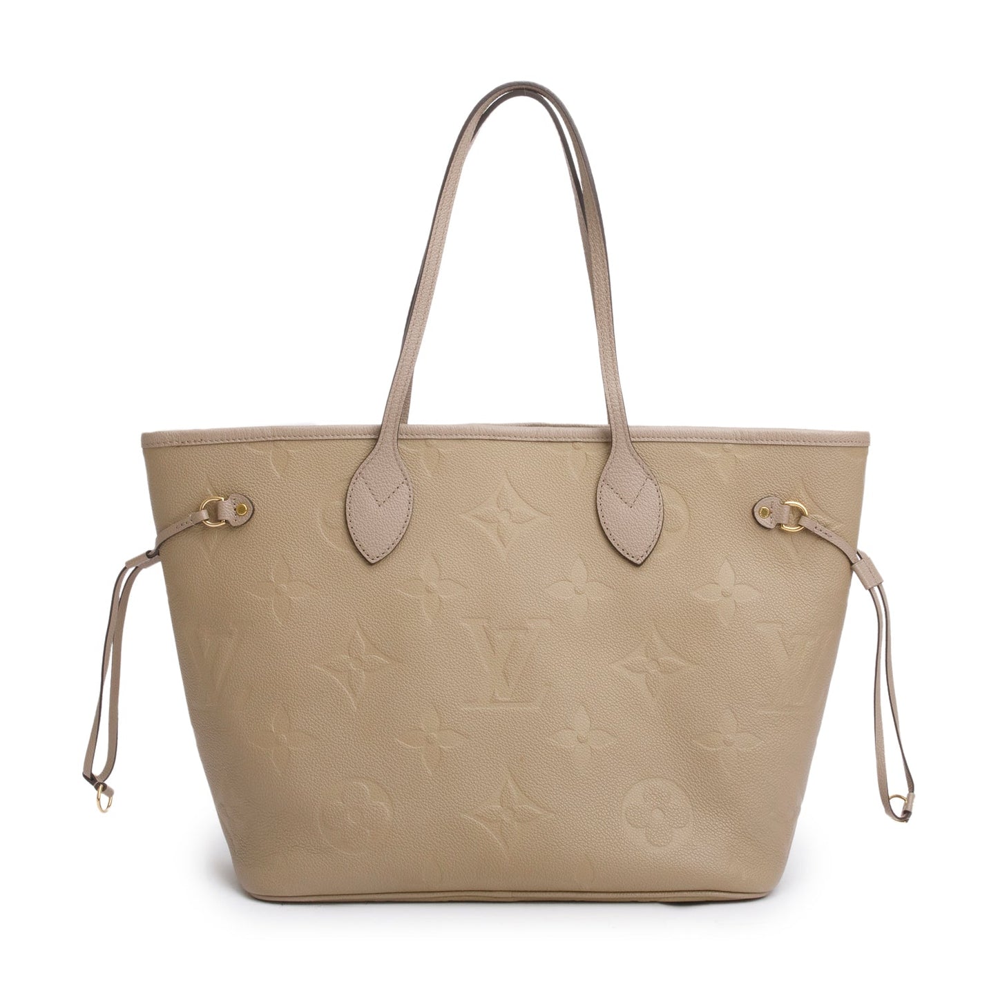 Louis Vuitton Beige Empreinte Monogram Giant Neverfull MM