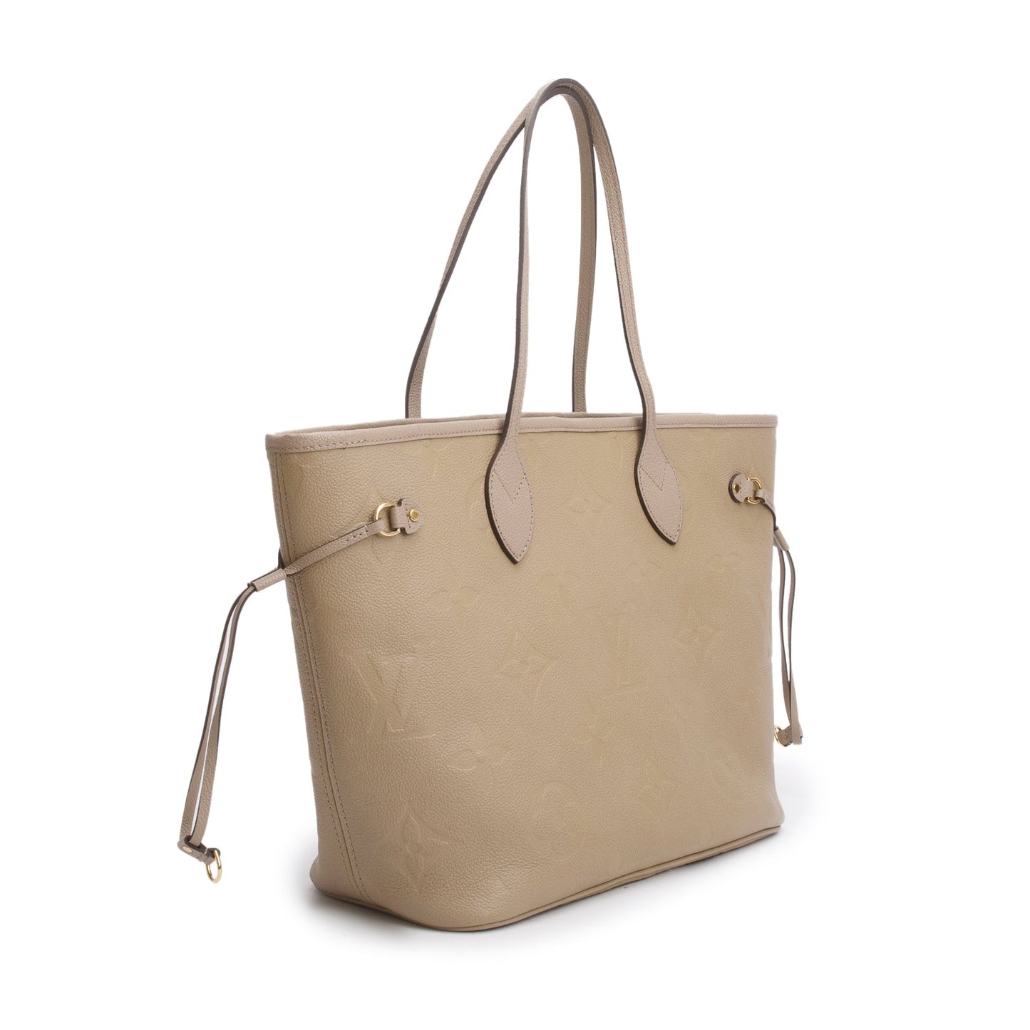 Louis Vuitton Beige Empreinte Monogram Giant Neverfull MM