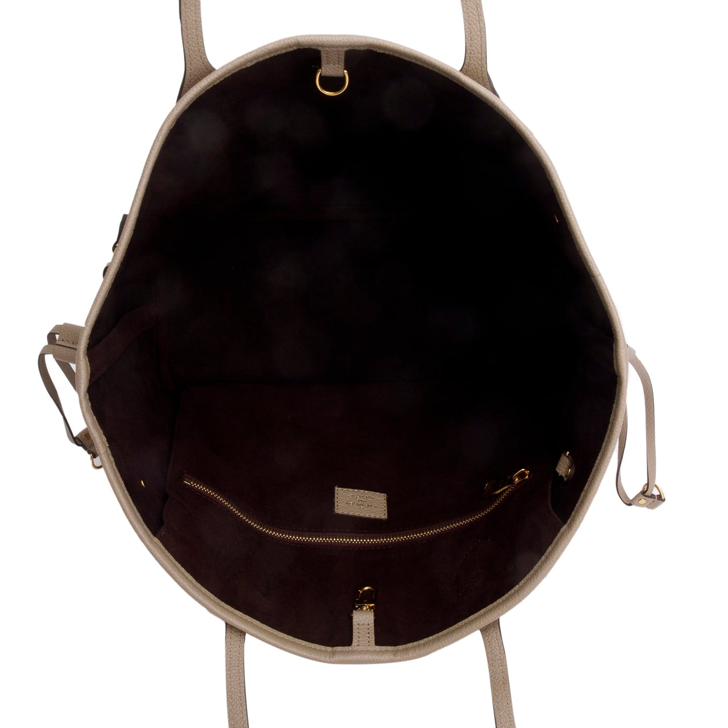 Louis Vuitton Beige Empreinte Monogram Giant Neverfull MM
