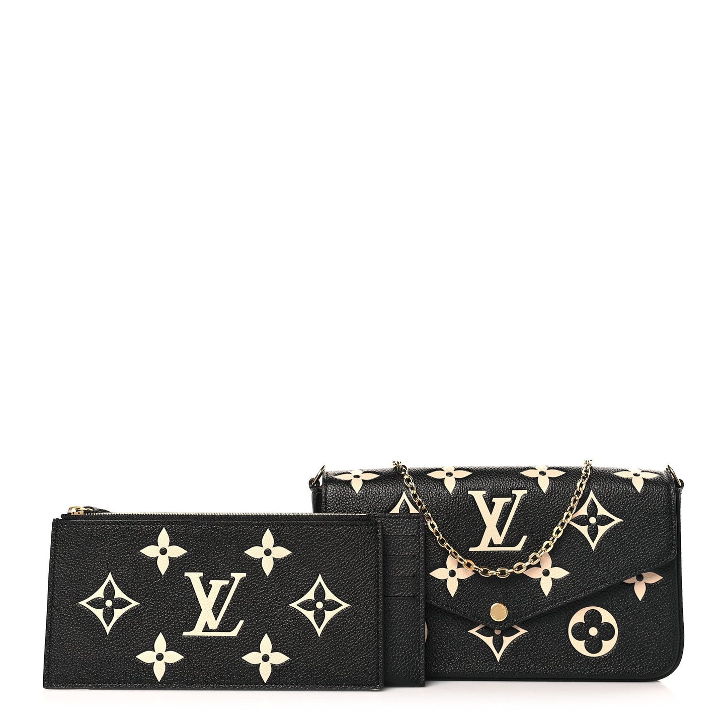 LOUIS VUITTON MONOGRAM EMPREINTE FÃLICIE LEATHER POCHETTE