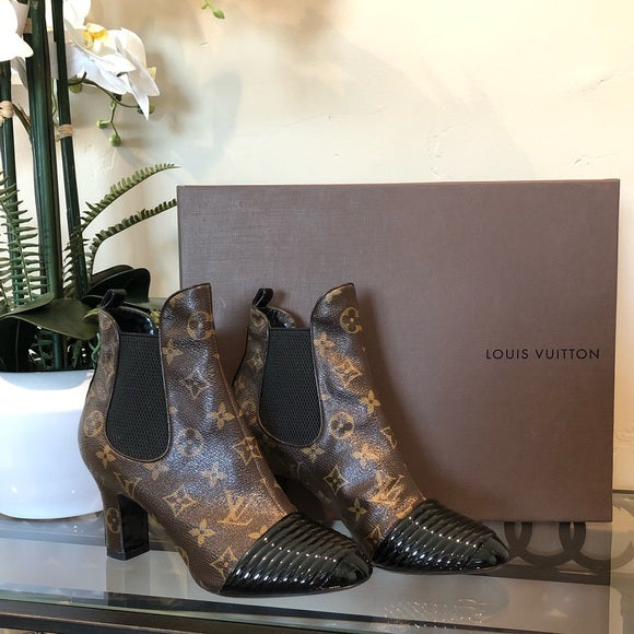 Louis Vuitton Revival Monogram Ankle Boots