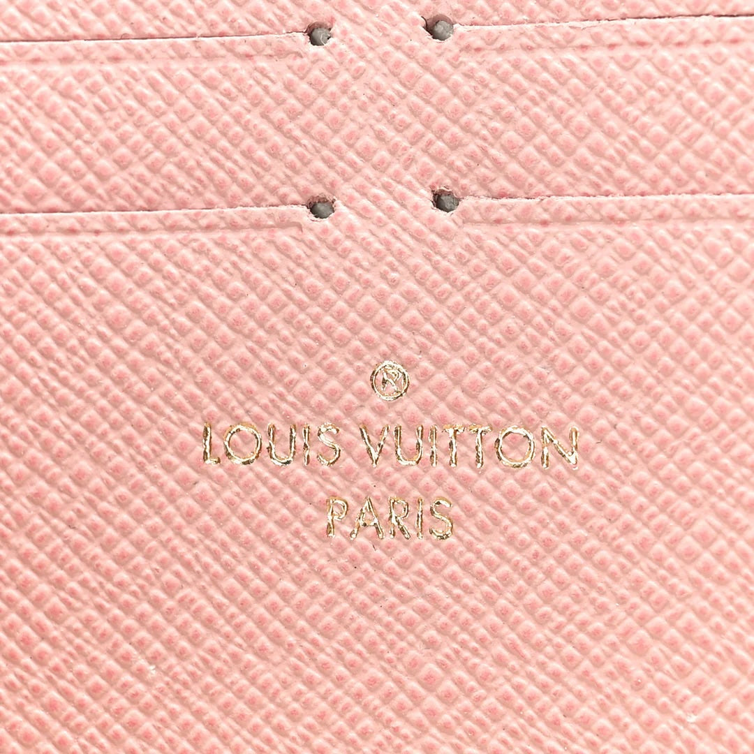 LOUIS VUITTON DAMIER AZUR CLÃMENCE WALLET- ROSE BALLERINE