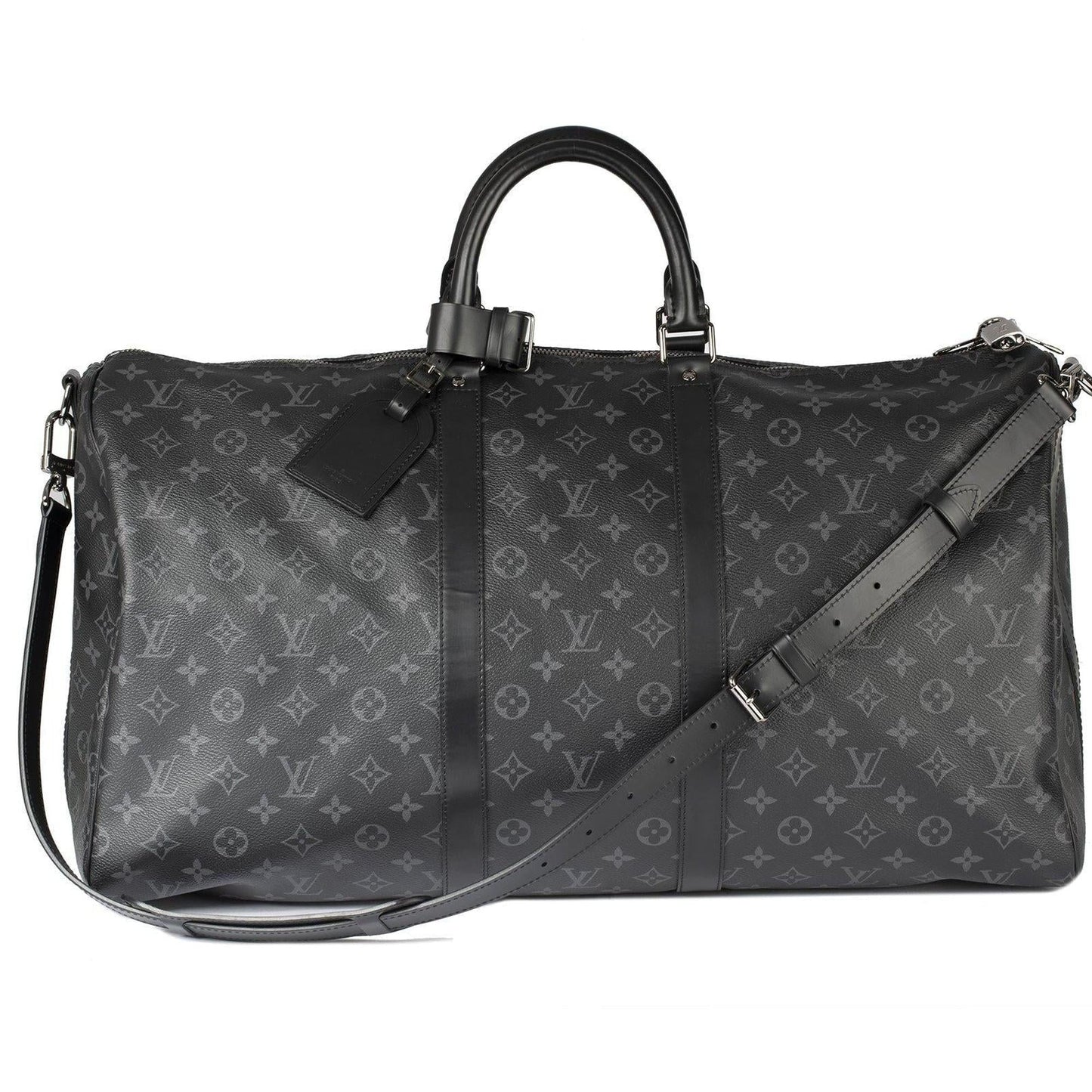 Louis Vuitton 2019 Monogram Eclipse Keepall Bandouliere 55