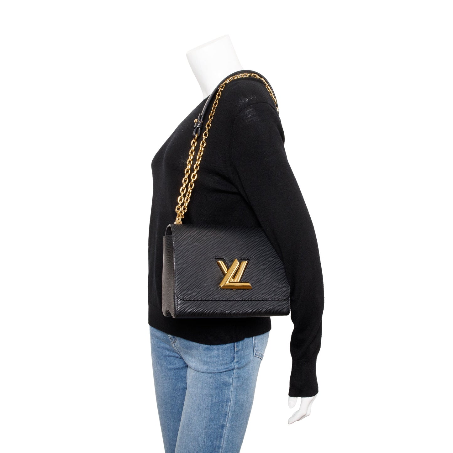 Louis Vuitton 2020 Black Epi Leather Twist MM Bag