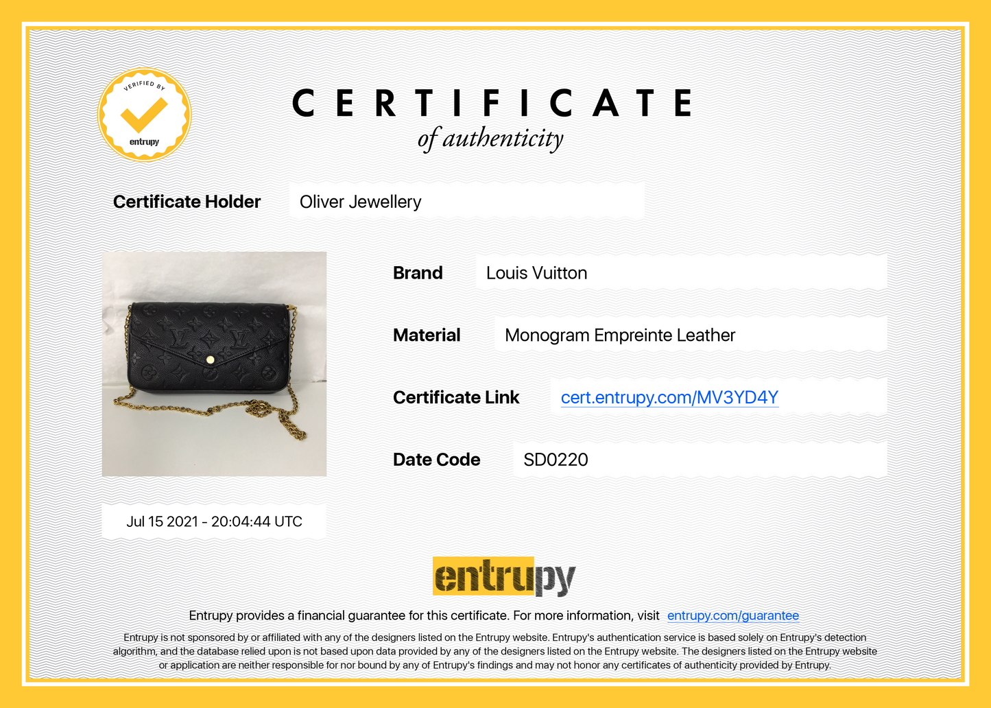 Louis Vuitton 2020 Black Monogram Empreinte Felicie Pochette Bag