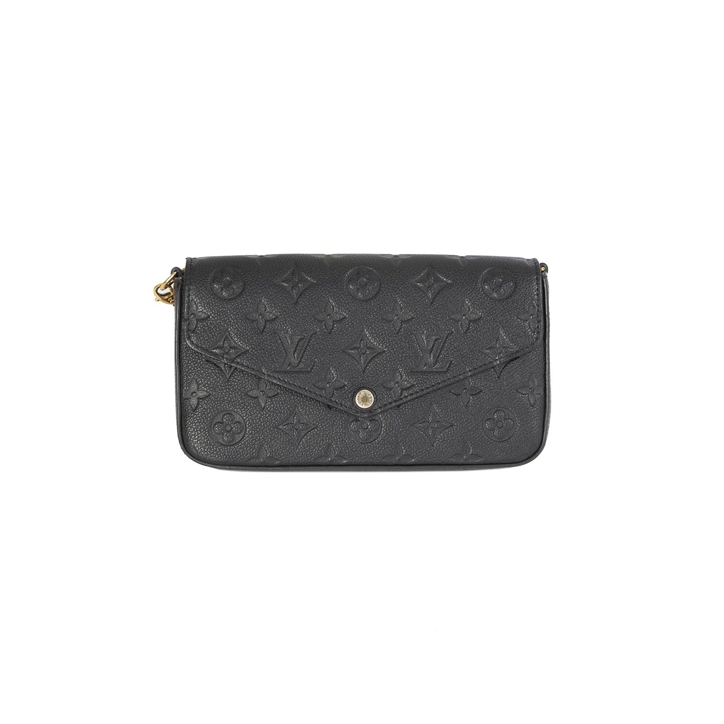 Louis Vuitton 2020 Black Monogram Empreinte Felicie Pochette Bag