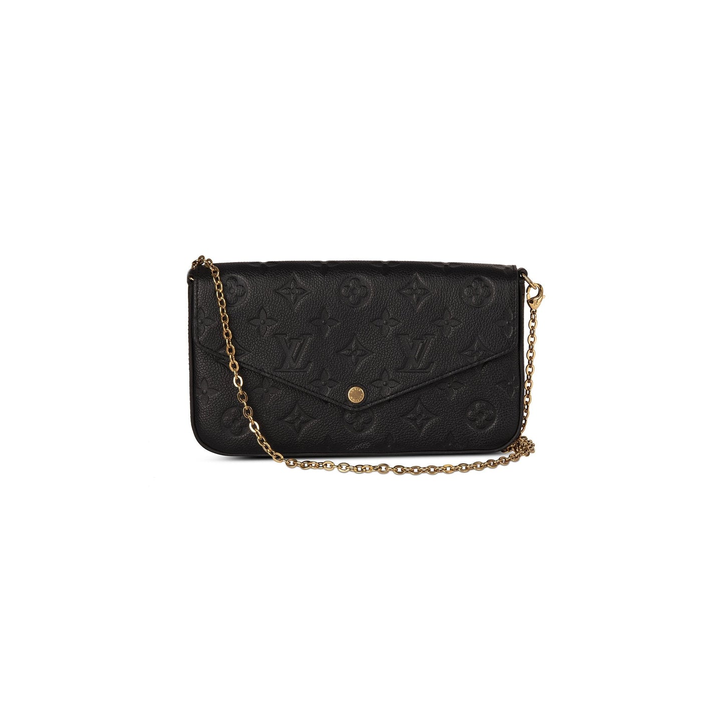 Louis Vuitton 2020 Black Monogram Empreinte Felicie Pochette Bag