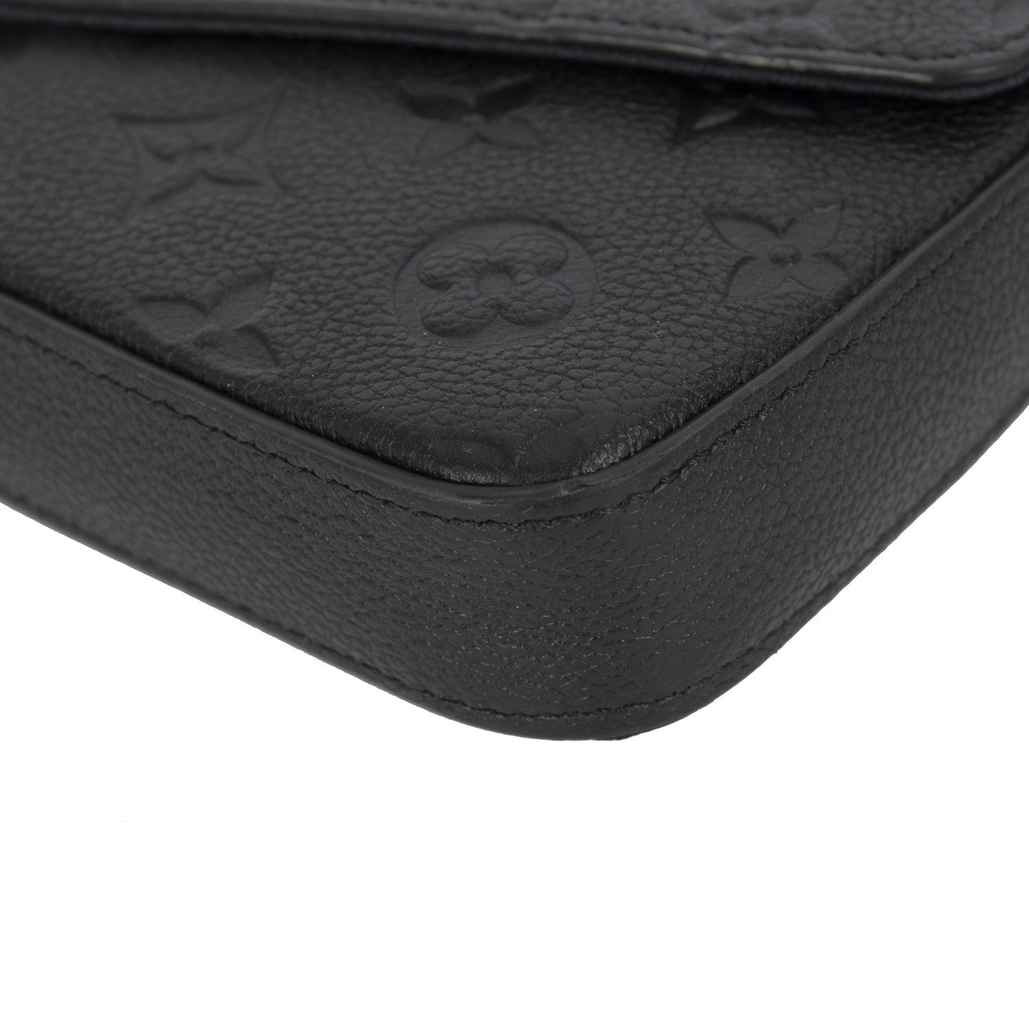 Louis Vuitton 2020 Black Monogram Empreinte Felicie Pochette Bag