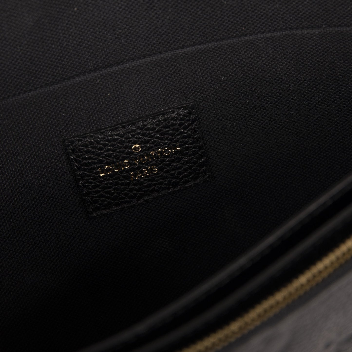 Louis Vuitton 2020 Black Monogram Empreinte Felicie Pochette Bag