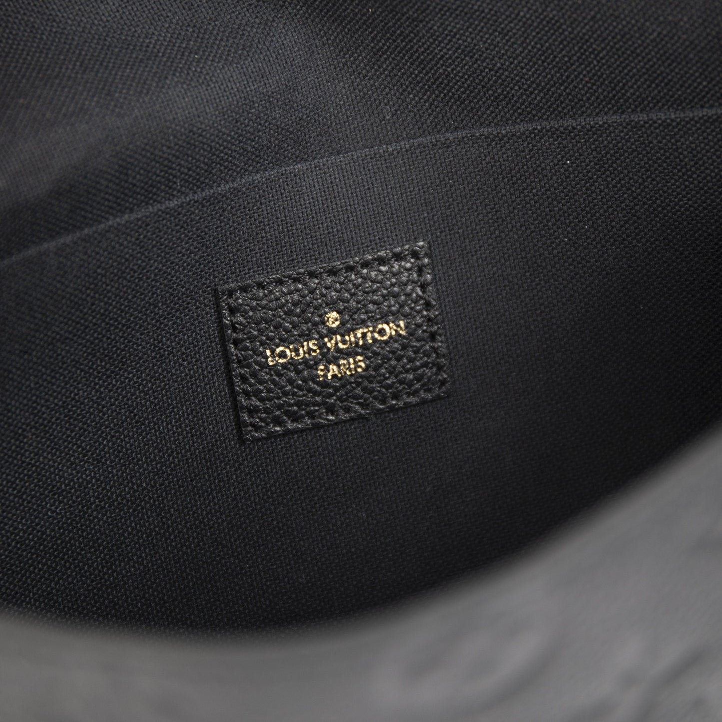Louis Vuitton 2020 Black Monogram Empreinte Felicie Pochette Bag