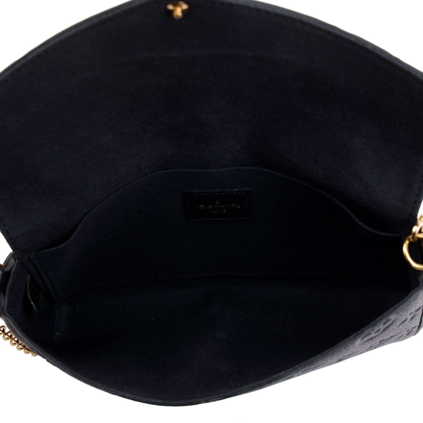 Louis Vuitton 2020 Black Monogram Empreinte Felicie Pochette Bag