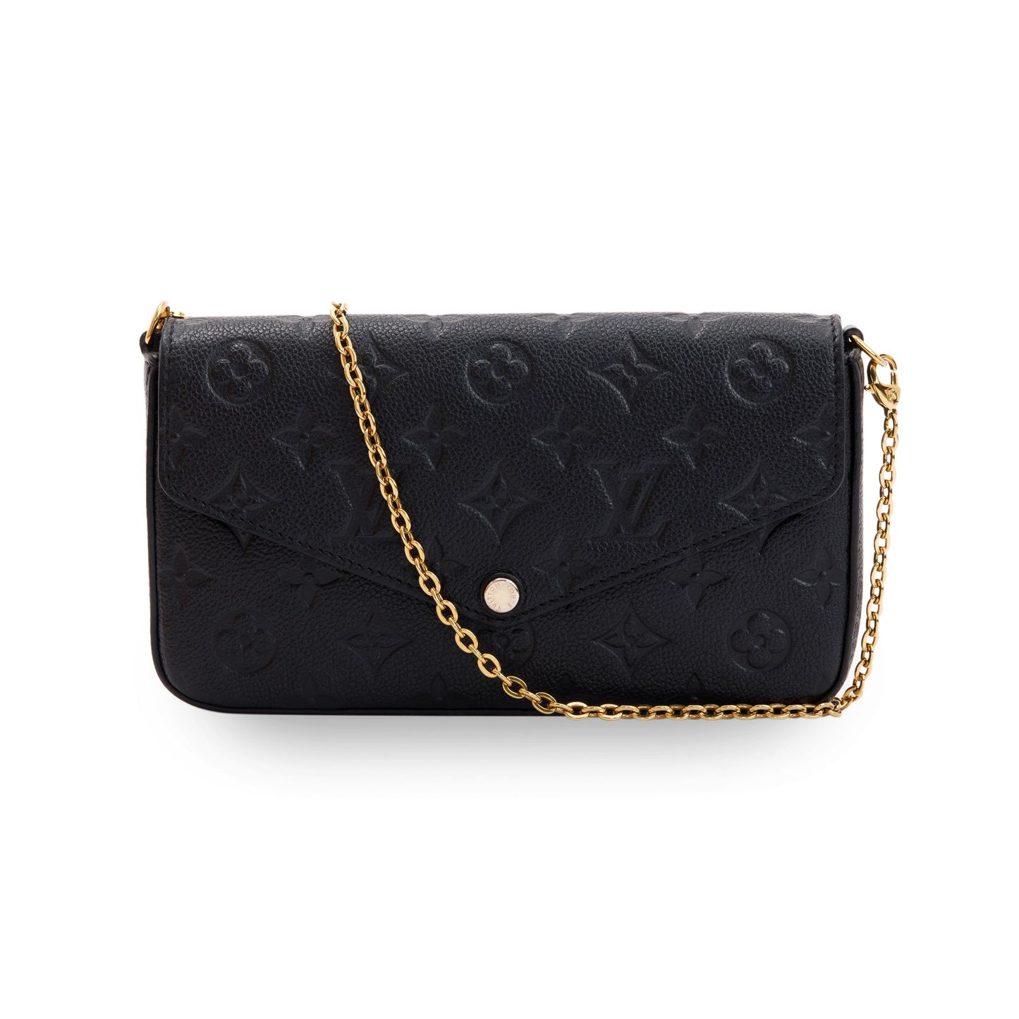 Louis Vuitton 2020 Black Monogram Empreinte Felicie Pochette Bag