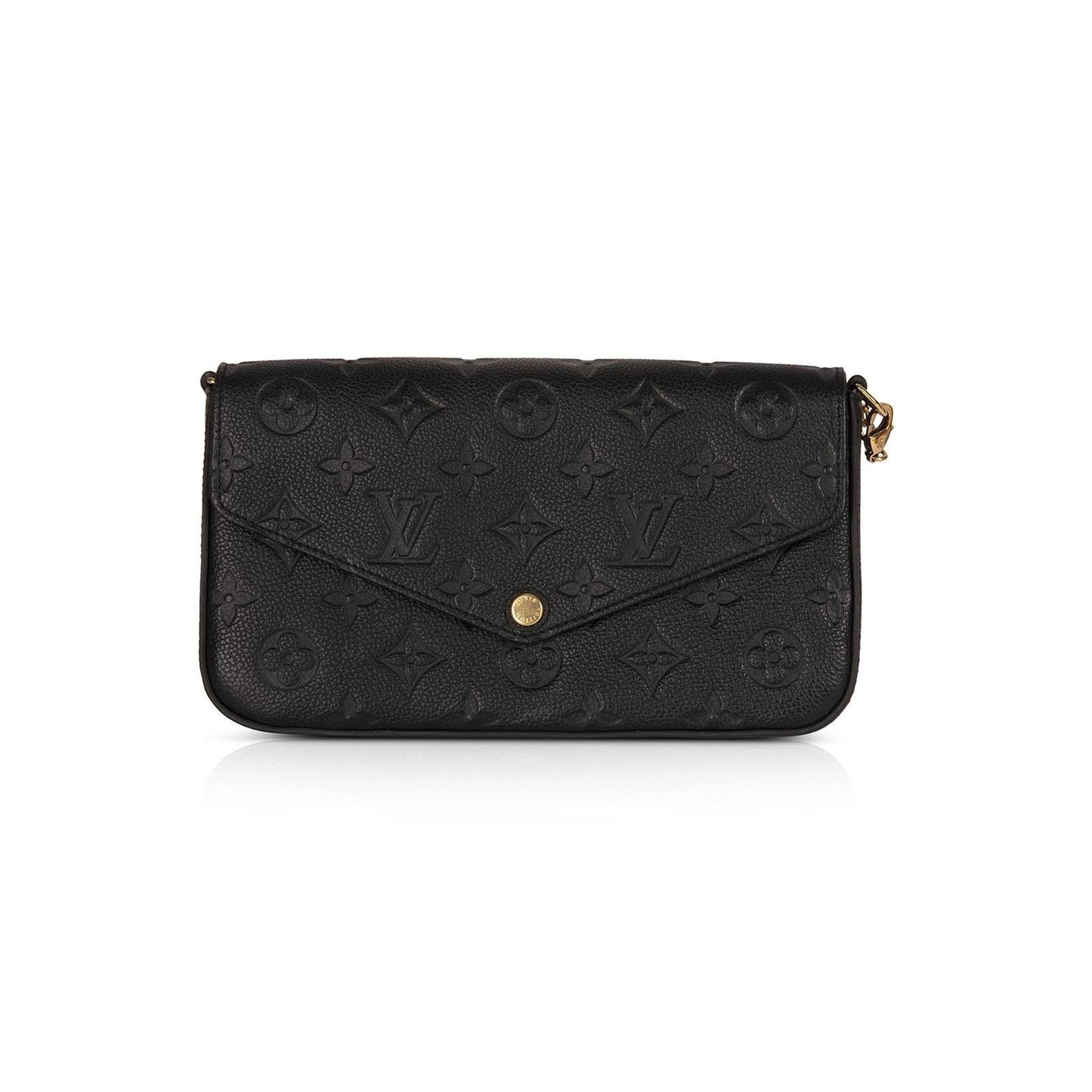 Louis Vuitton 2020 Black Monogram Empreinte Felicie Pochette Bag