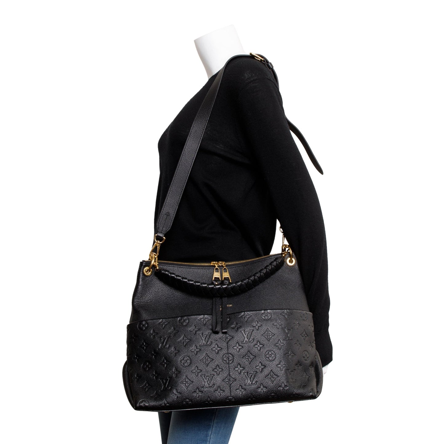 Louis Vuitton 2020 Black Monogram Empreinte Maida Hobo Bag