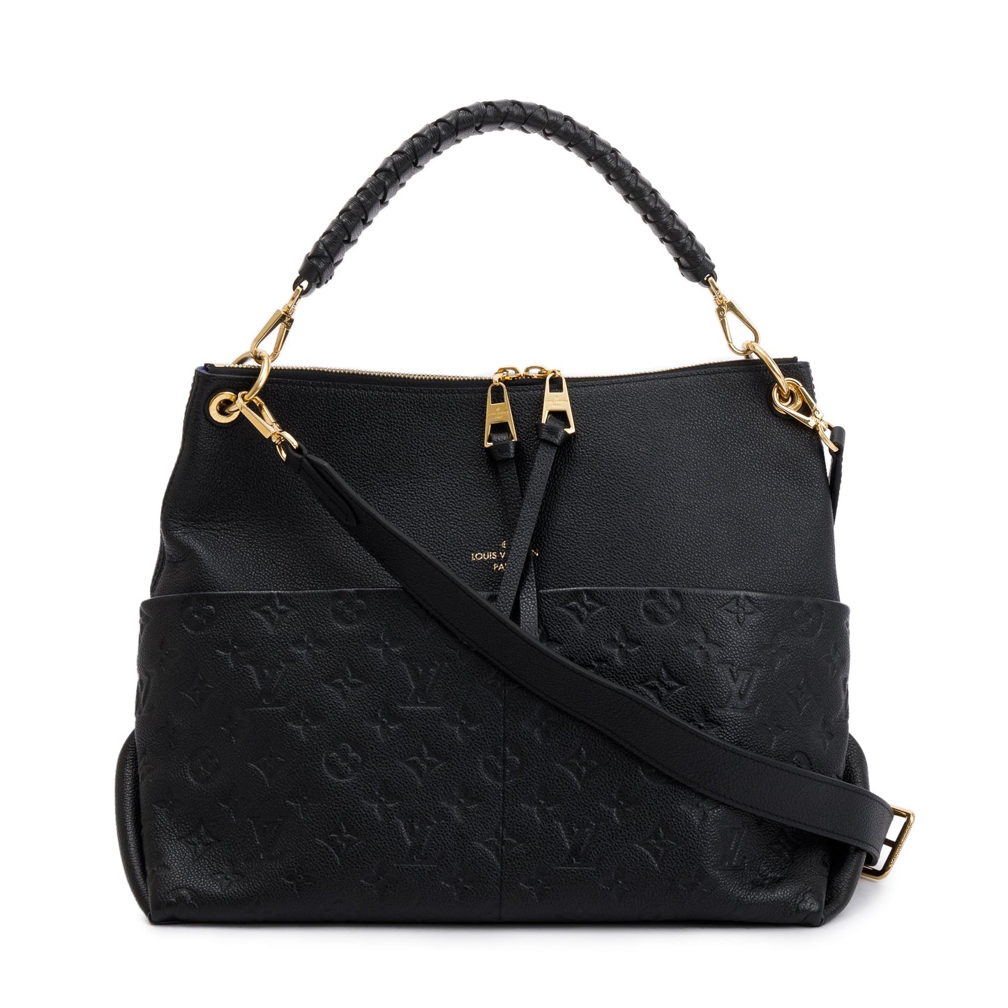 Louis Vuitton 2020 Black Monogram Empreinte Maida Hobo Bag