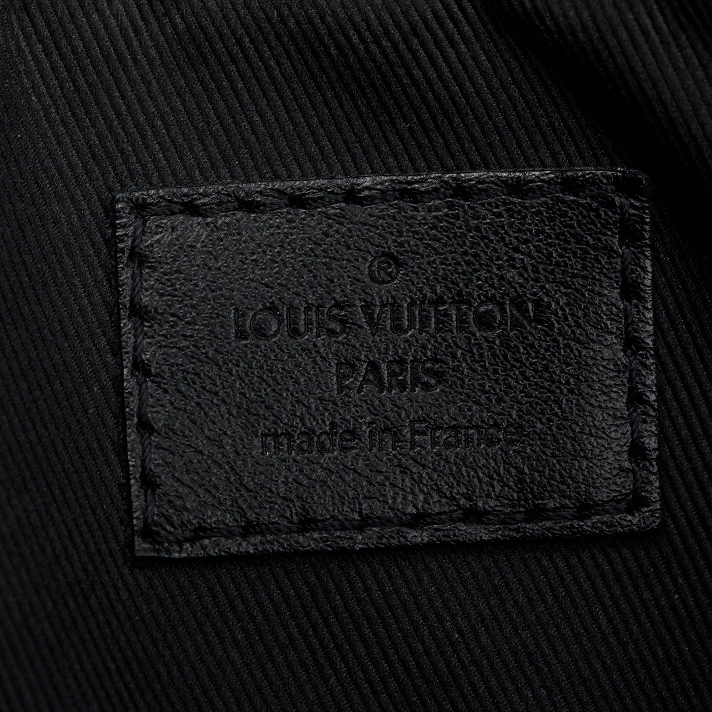 Louis Vuitton 2020 Black Monogram Shadow Embossed Calfskin Leather Duo Messenger Bag