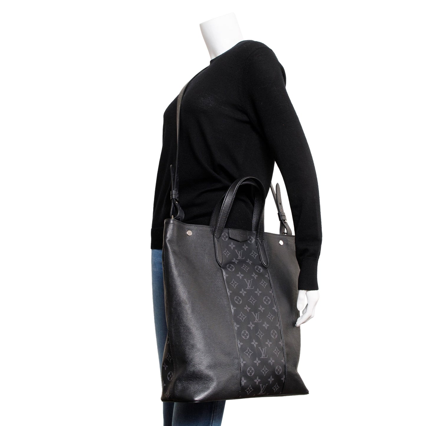 Louis Vuitton 2020 Black Monogram Taigarama City Tote