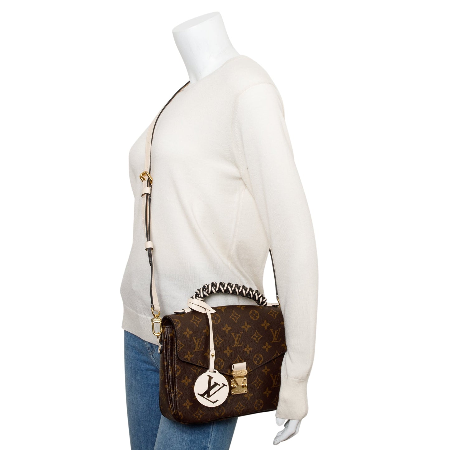 Louis Vuitton 2020 Braided Handle Monogram Pochette Metis