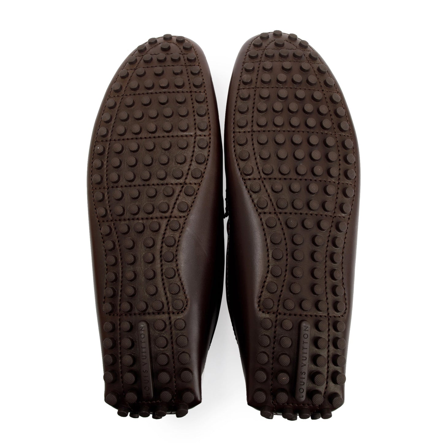 Louis Vuitton 2020 Brown Calf Leather Monte Carlo Moccasin Loafers, Size 12