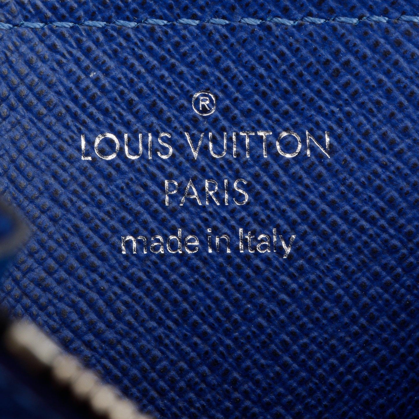 Louis Vuitton 2020 Cobalt Blue Monogram & Taigarama Leather Coin Card Holder