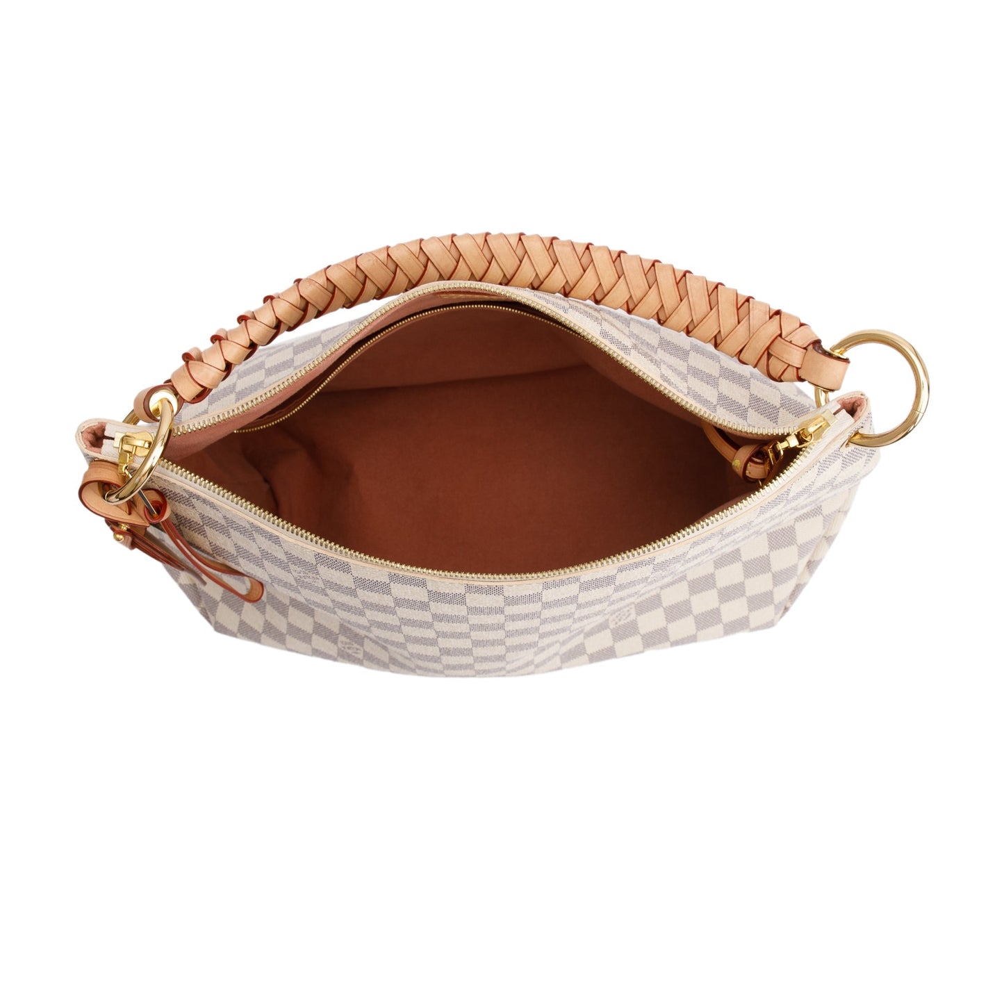 Louis Vuitton 2020 Damier Azur Braided Beaubourg Hobo MM