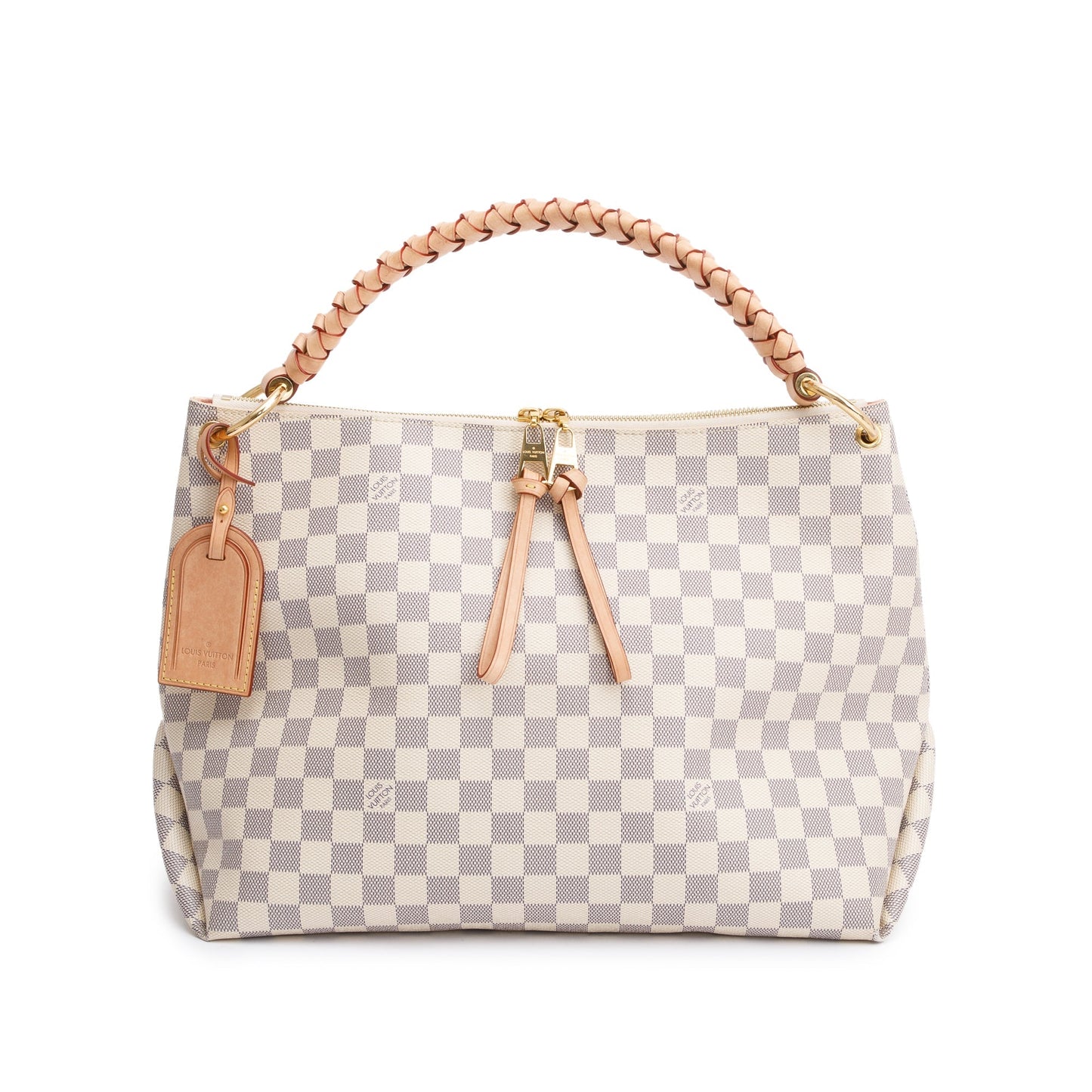 Louis Vuitton 2020 Damier Azur Braided Beaubourg Hobo MM