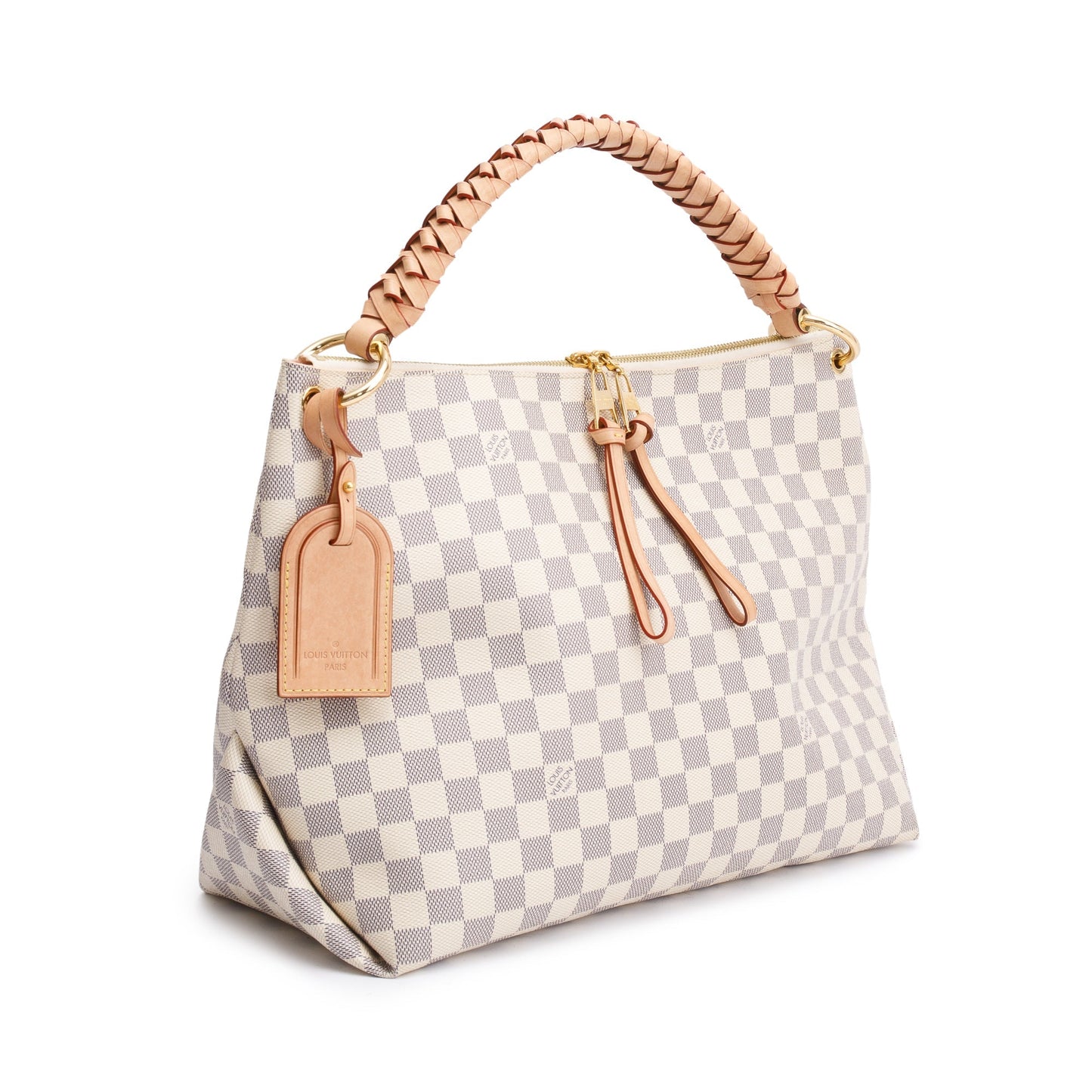 Louis Vuitton 2020 Damier Azur Braided Beaubourg Hobo MM