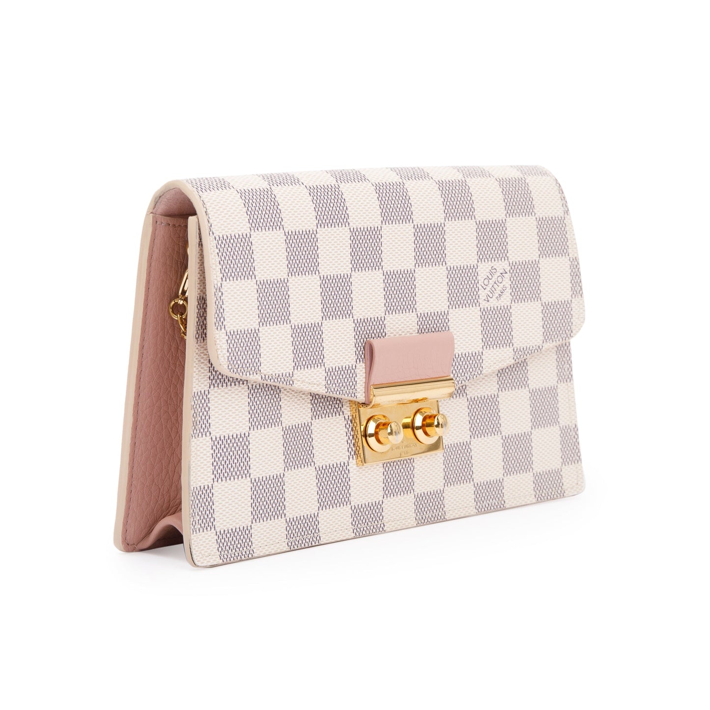 Louis Vuitton 2020 Damier Azur Croisette Chain Wallet