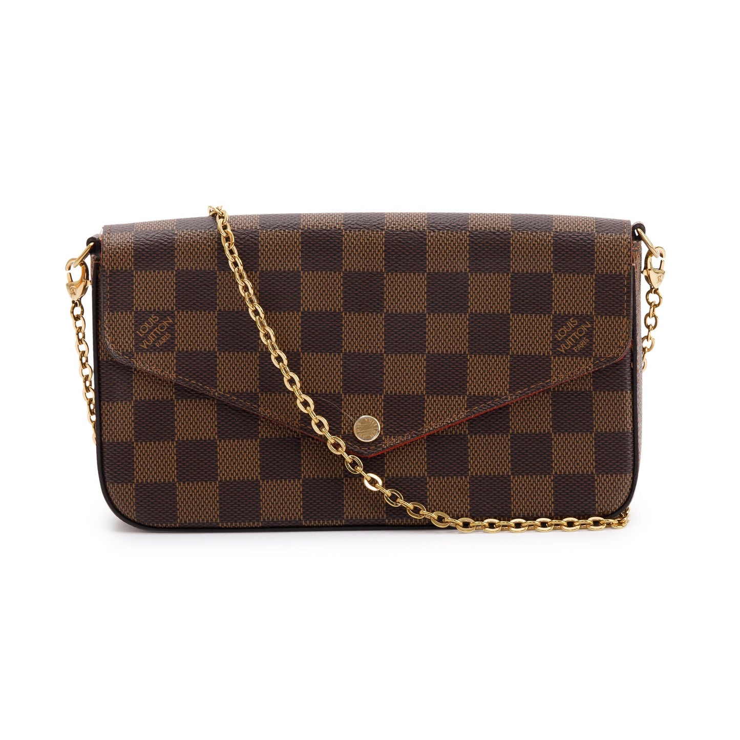 Louis Vuitton 2020 Damier Ebene Felicie Pochette Bag