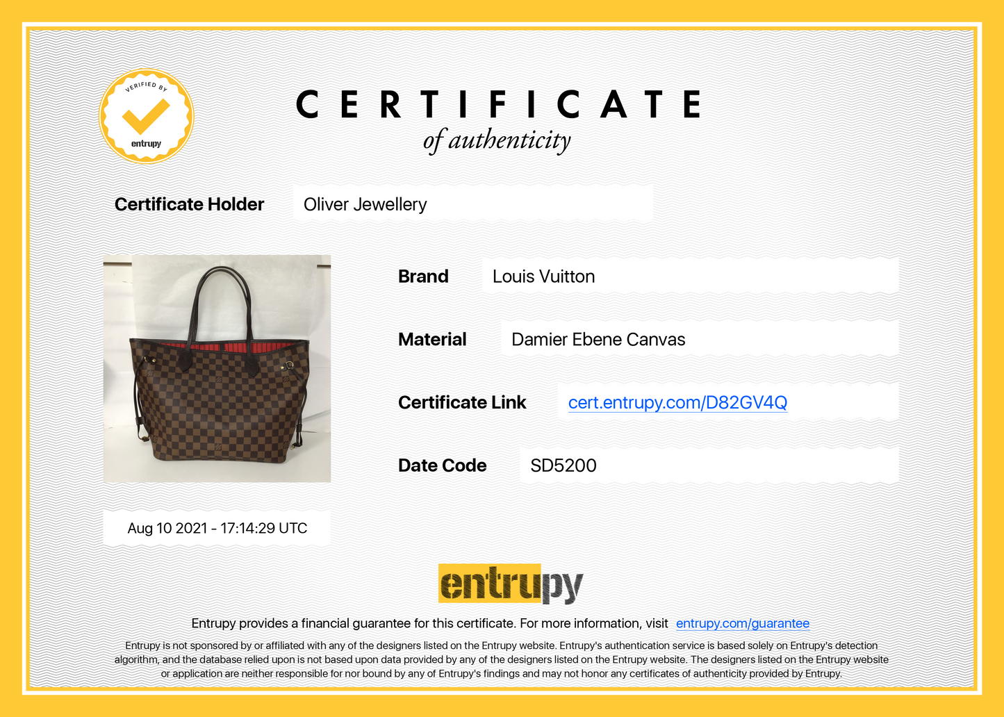 Louis Vuitton 2020 Damier Ebene Neverfull MM
