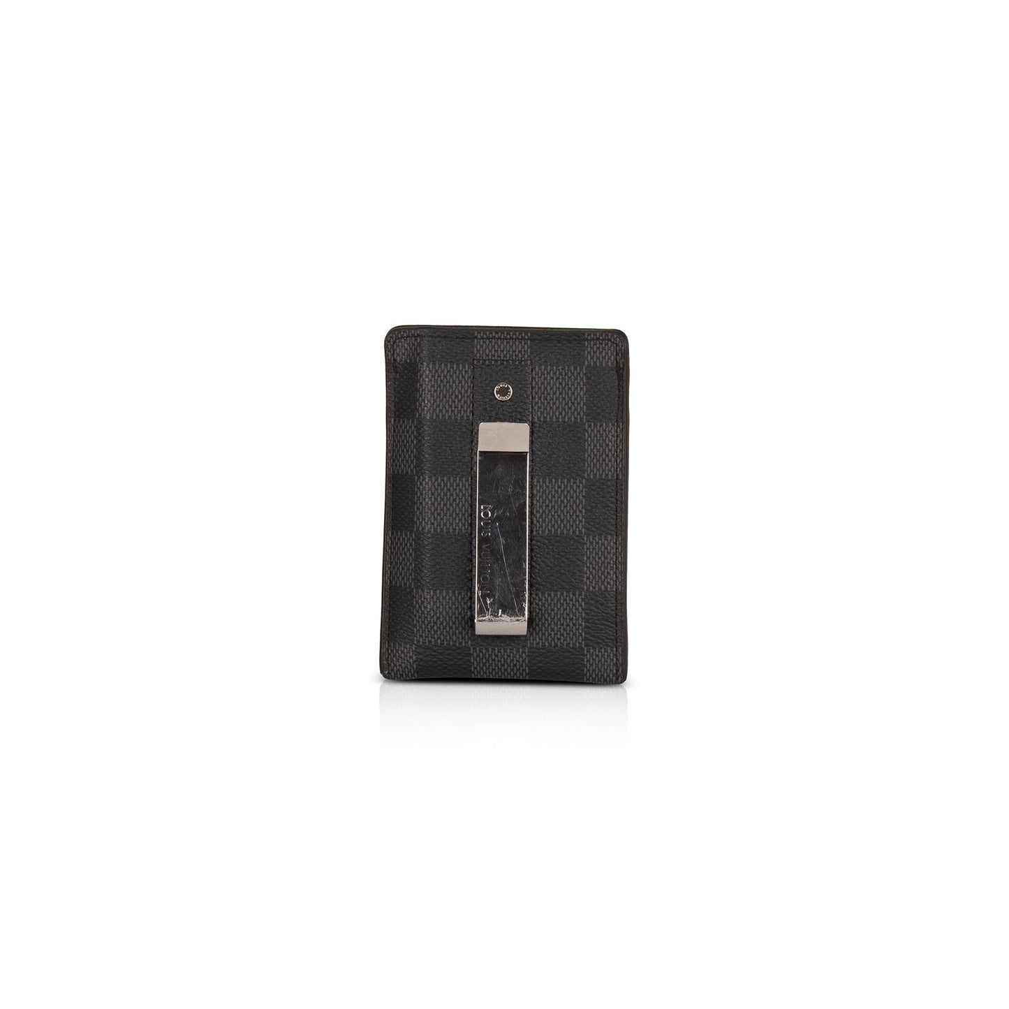 Louis Vuitton 2020 Damier Graphite Pince Card Holder with Bill Clip