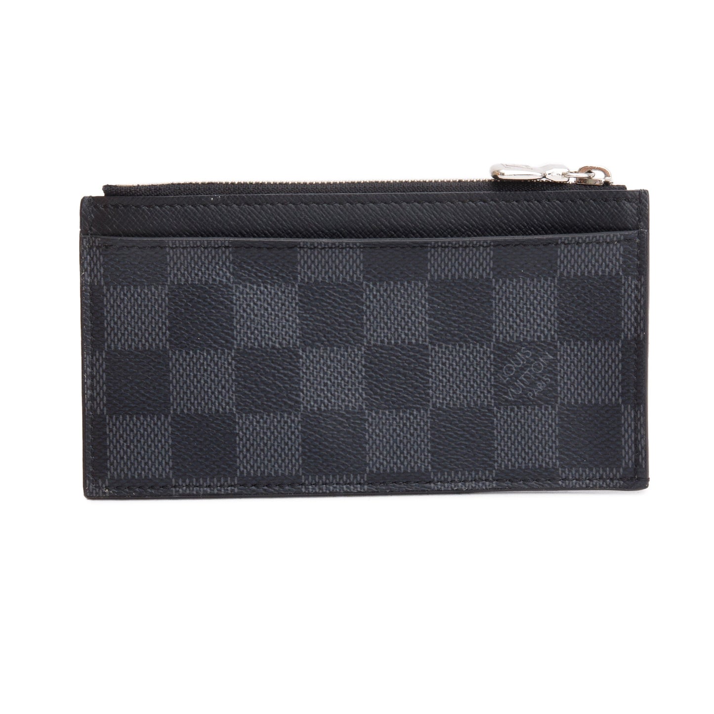 Louis Vuitton 2020 Damier Graphite Taiga Leather Coin Card Holder