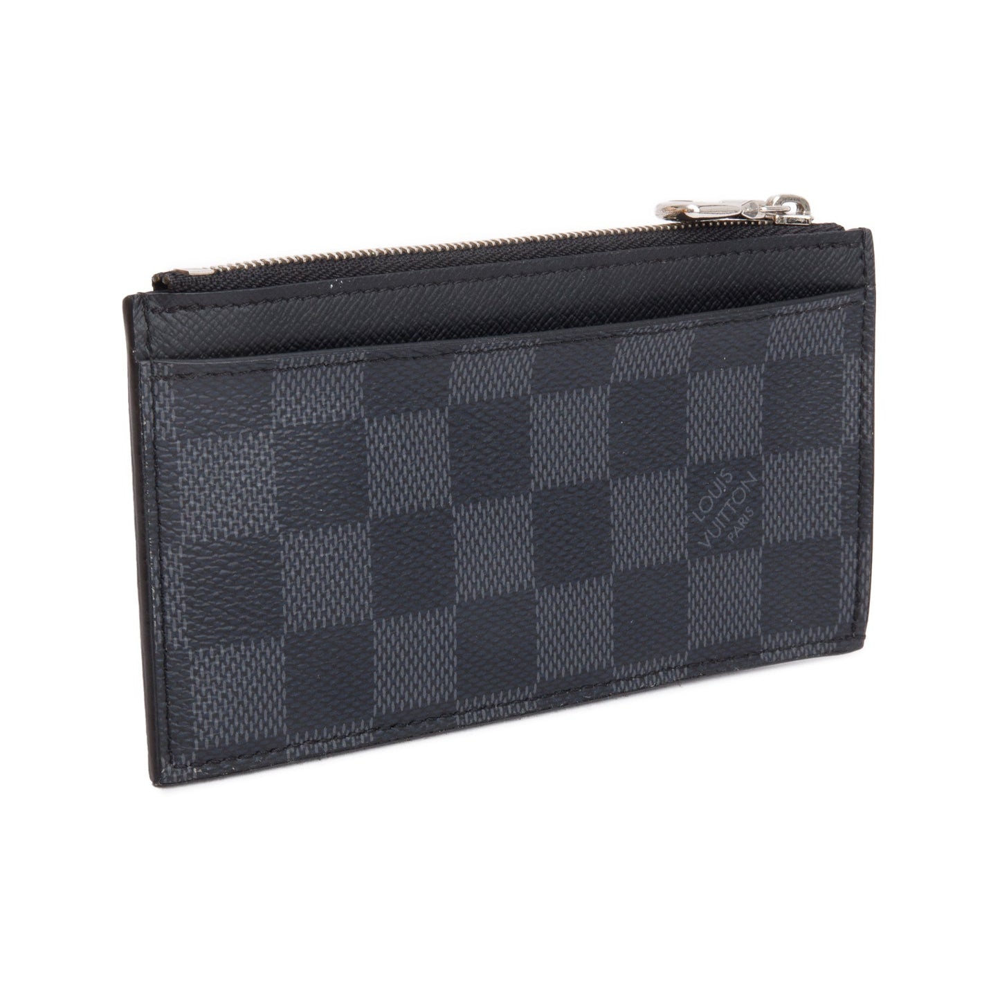 Louis Vuitton 2020 Damier Graphite Taiga Leather Coin Card Holder