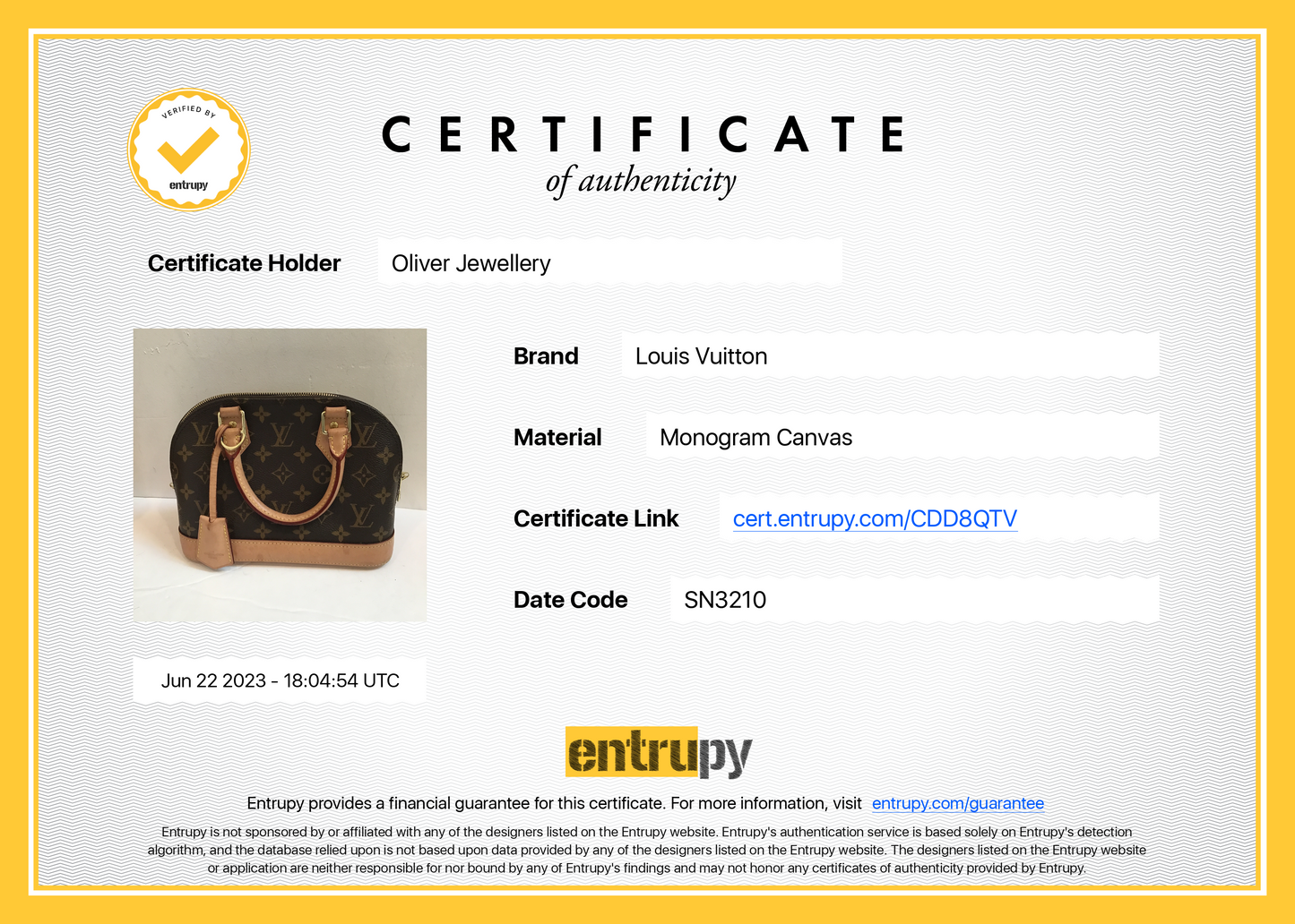 Louis Vuitton 2020 Monogram Alma BB