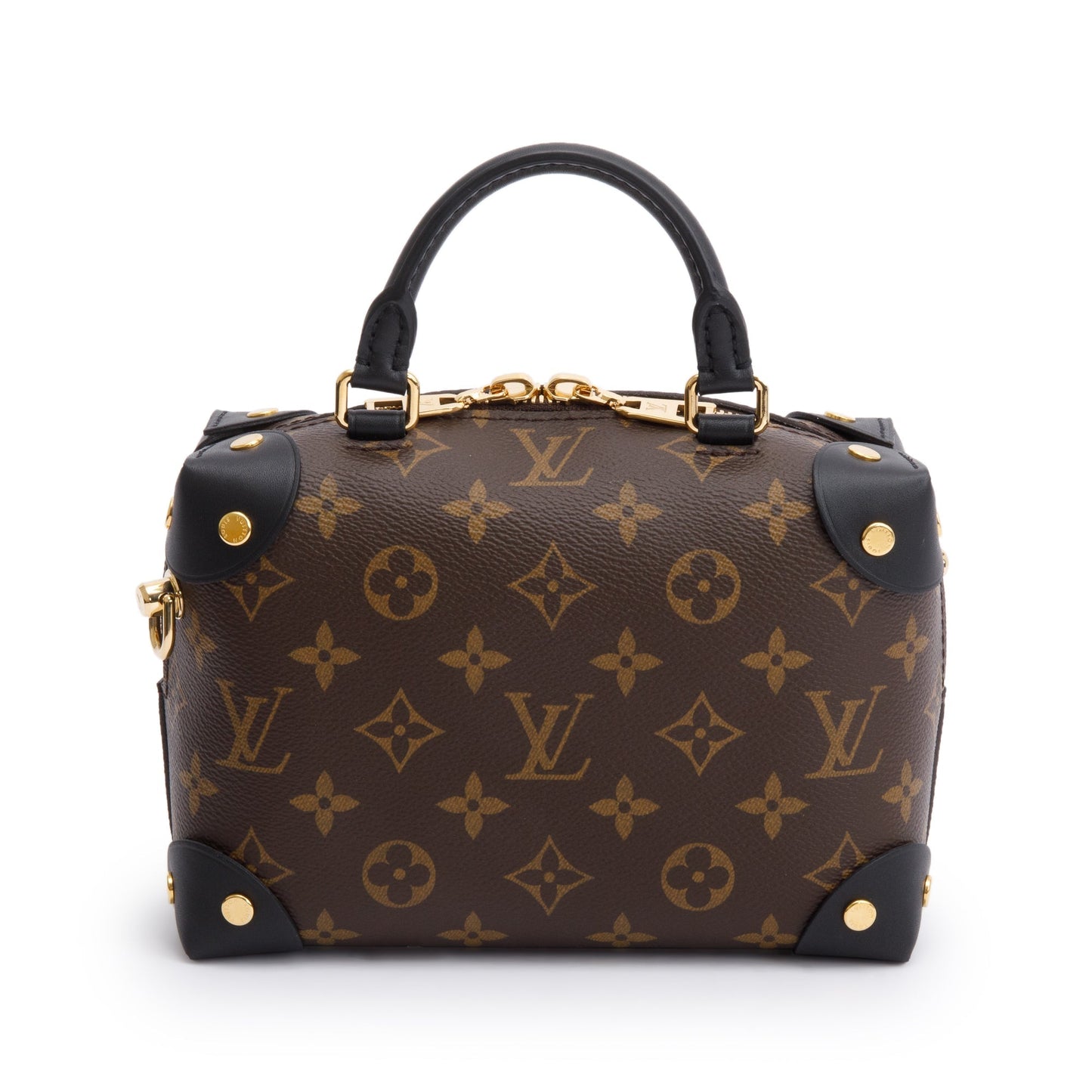 Louis Vuitton 2020 Monogram Black Calfskin Petite Malle Souple Bag