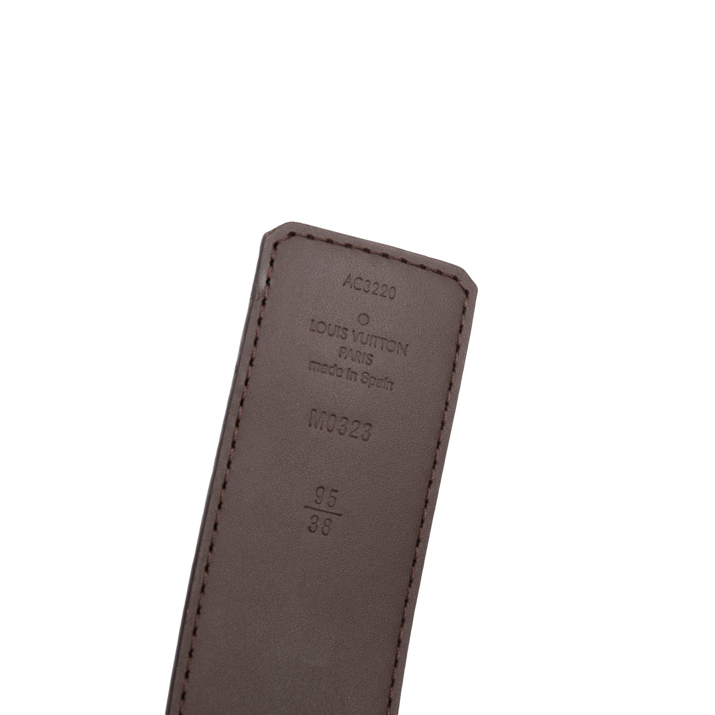 Louis Vuitton 2020 Monogram Canvas & Brown Leather LV Initiales 40 MM Reversible Belt, Size 95 38