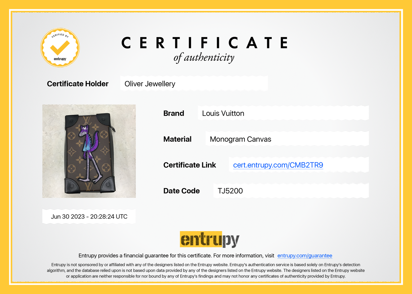 Louis Vuitton 2020 Monogram Cartoon Embroidered LV Friends Soft Trunk Phone Box